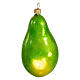 Papaya fruit Christmas tree blown glass ornament 10 cm s5