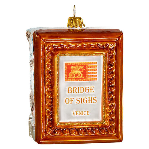 Bridge of Sighs in Venice, 4 in, blown glass Christmas ornament 5