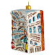 Bridge of Sighs in Venice, 4 in, blown glass Christmas ornament s3
