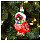 Roter Kardinal, Weihnachtsbaumschmuck aus mundgeblasenem Glas, 10 cm s2