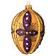 Bola Navidad vidrio soplado multicolor elegantes motivos 80 mm s1