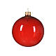 Weihnachtsbaumkugeln, 6-teiliges Set, sortiert, Bordeaux/Grün/Rot, transparent, 80 mm, geblasenes Glas s3