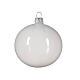 Weihnachtsbaumkugeln, 6-teiliges Set, sortiert, Weiß/Himmelblau/Pfirsich, transparent, 80 mm, geblasenes Glas s2