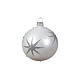 Assorted Christmas bauble stars 80 mm white cerulean midnight blue matte glossy s3