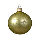 Weihnachtsbaumkugeln, 6-teiliges Set, sortiert, mit Sternendekor, Pistaziengrün, matt/glänzend, 60 mm, geblasenes Glas s3