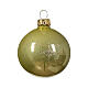 Set of 6 Christmas balls, pistachio green blown glass, 60 mm s2