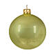 Set 6 palline natalizie verde pistacchio vetro soffiato 60 mm s5