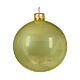 Conjunto 6 bolas de Natal verde-pistache acabamento brilhante 60 mm vidro soprado s5