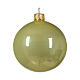 Palline natalizie 6pz set vetro soffiato verde pistacchio 80mm s2