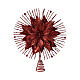 Baumspitze, roter Weihnachtsstern und Strahlenkranz, 35 cm s1