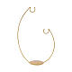 Double hook for Christmas baubles 100mm golden s1