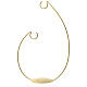 Double hook for Christmas baubles 100mm golden s4