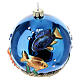 Christmas ball, marine environment, glass, 3 in s3