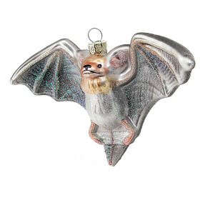 Christmas tree ornament, glass bat, 11 cm