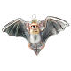 Christmas tree ornament, glass bat, 11 cm s1