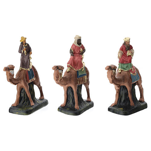 Complete Nativity set 19 characters, in colored plaster for 10 cm Arte Barsanti nativity 3