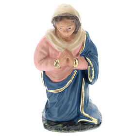 Holy Family statue in hand painted plaster, 10 cm Arte Barsanti