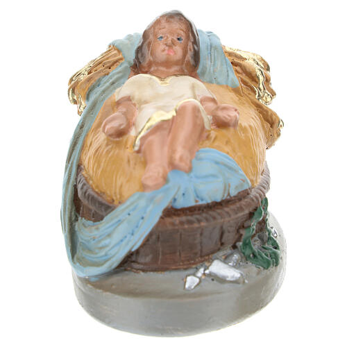 Holy Family statue in hand painted plaster, 10 cm Arte Barsanti 3