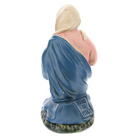 Kneeling Virgin Mary plaster statue for Nativity Scene 10 cm