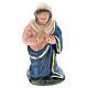 Estatua Virgen de rodillas yeso para belén 10 cm Arte Barsanti s3