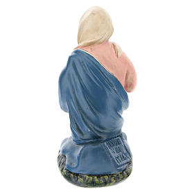 Statua Madonna inginocchiata gesso per presepe 10 cm Arte Barsanti