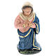 Mary statue kneeling in prayer, for 10 cm Arte Barsanti nativity s3