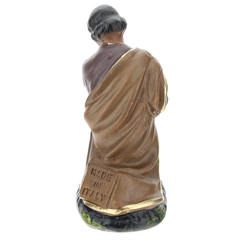 Estatua San José 10 cm yeso coloreado Arte Barsanti 2