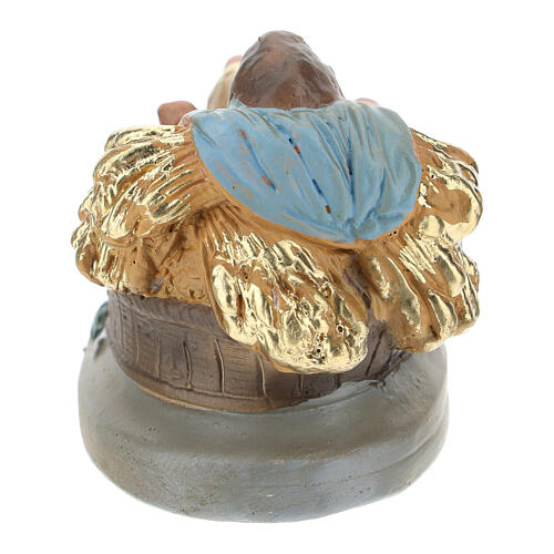 Baby Jesus figurine in colored plaster, for 10 cm Arte Barsanti nativity 2