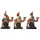 Three Kings set on camel in plaster, for 10 cm Barsanti nativity s5