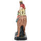 Rei Mago Melchior no camelo em gesso para presépio Arte Barsanti com figuras de 10 cm de altura média s3