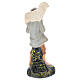 Shepherd with sheep on his shoulder plaster statue for Nativity Scene 10 cm s2