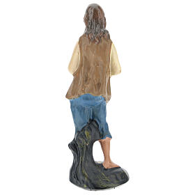 Bagpiper plaster statue for Nativity Scene 10 cm