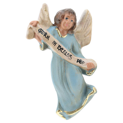 Angel of Glory plaster statue for Nativity Scene 10 cm 1