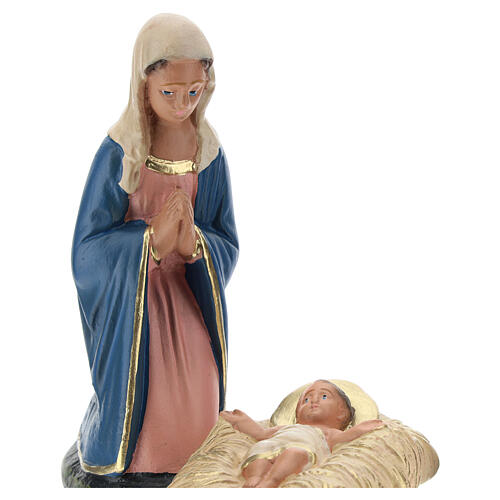 Holy Family set, for 15 cm Arte Barsanti nativity in colored plaster 2