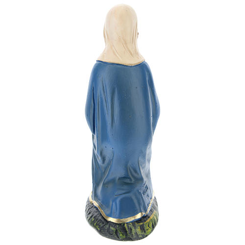 Estatua Virgen para belenes 15 cm Arte Barsani yeso coloreado 2