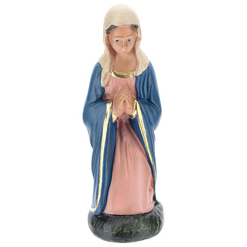 Peça Virgem Maria gesso corado para presépio Barsanti com figuras de 15 cm de altura média 1