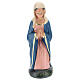 Kneeling Mary statue, for 15 cm Arte Barsanti nativity in colored plaster s1