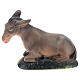 Estatua burro yeso pintado para belenes 15 cm Arte Barsanti s1