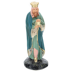 Wise Man Melchior hand painted for Barsanti nativity scenes 15 cm