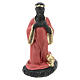 Estatua Rey Mago negro Baltasar pintada a mano para belenes Barsanti 15 cm s1