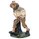 Estatua pastor con oveja yeso coloreado 15 cm Arte Barsanti s1