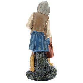 Figurine berger avec cruche plâtre coloré pour crèche Arte Barsanti de 15 cm