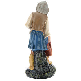Statua pastore con brocca gesso dipinto a mano 15 cm Arte Barsanti
