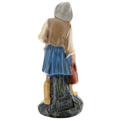 Statua pastore con brocca gesso dipinto a mano 15 cm Arte Barsanti 2