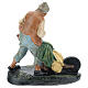 Farmer with wheelbarrow in plaster, for 15 cm Arte Barsanti Nativity s2