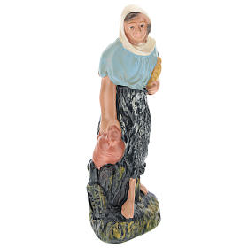 Figurine paysanne avec cruche plâtre coloré pour crèche Arte Barsanti de 15 cm
