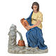 Paysanne avec cruches à la fontaine crèche Arte Barsanti de 15 cm s1