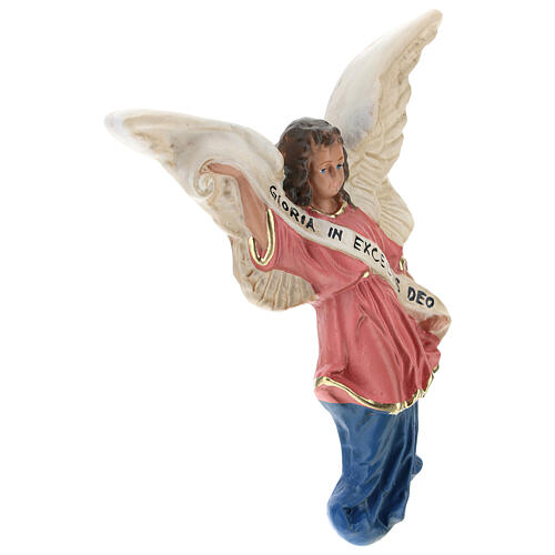 Engel Gloria aus Gips handbemalt von Arte Barsanti, 15 cm 3