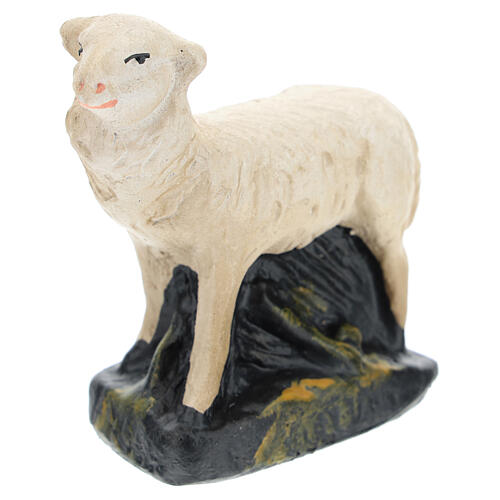 Kleine Schafe 4 Stk. aus Gips handbemalt von Arte Barsanti, 15 cm 4