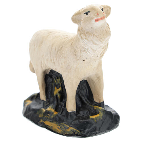 Kleine Schafe 4 Stk. aus Gips handbemalt von Arte Barsanti, 15 cm 5